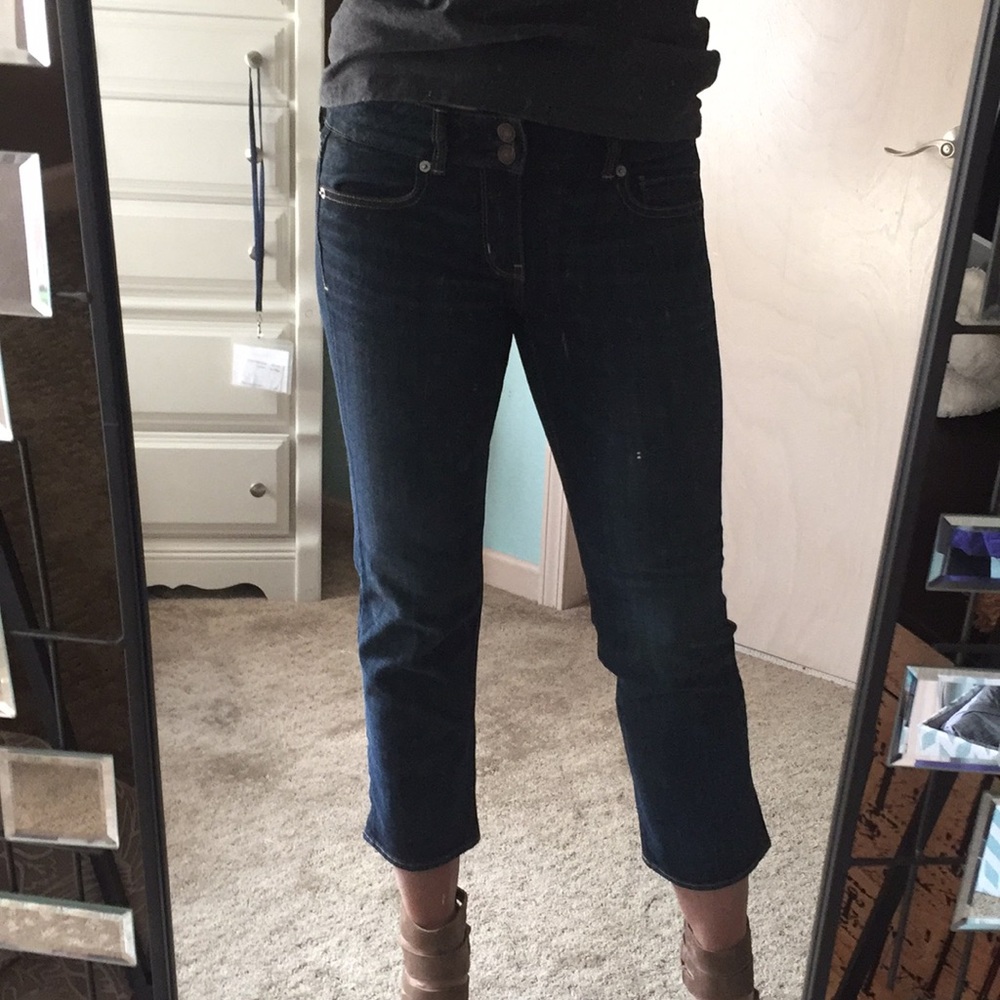 American Eagle cropped jeans size 4